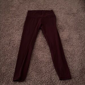 Lululemon Burgundy Leggings